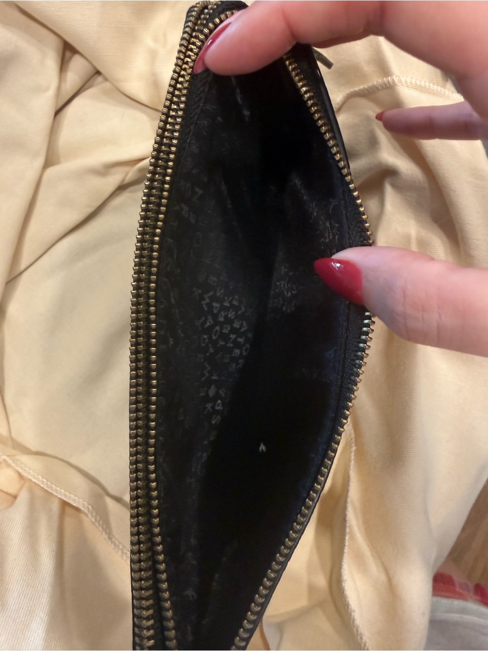kate spade Black Leather Double-Zip Wristlet with Gold Hardware - Picture 6 of 6
